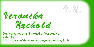 veronika machold business card